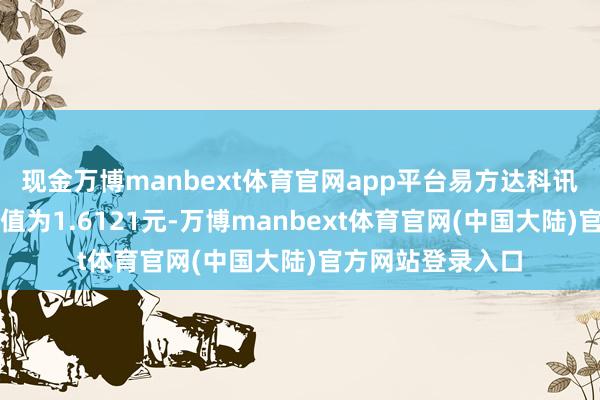 现金万博manbext体育官网app平台易方达科讯夹杂最新单元净值为1.6121元-万博manbext体育官网(中国大陆)官方网站登录入口